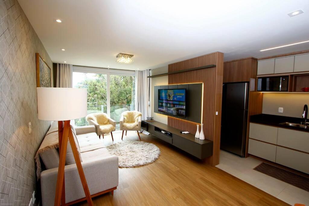 Luxuoso Apartamento Em Gramado - 2 Suites מראה חיצוני תמונה