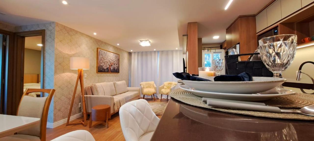 Luxuoso Apartamento Em Gramado - 2 Suites מראה חיצוני תמונה